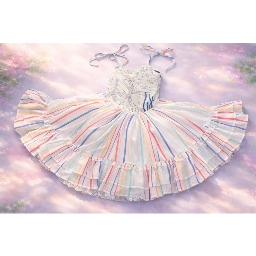 The Paper Doll “Where the People Are” Dress 11/12 NWT Bloomers Petticoat Box